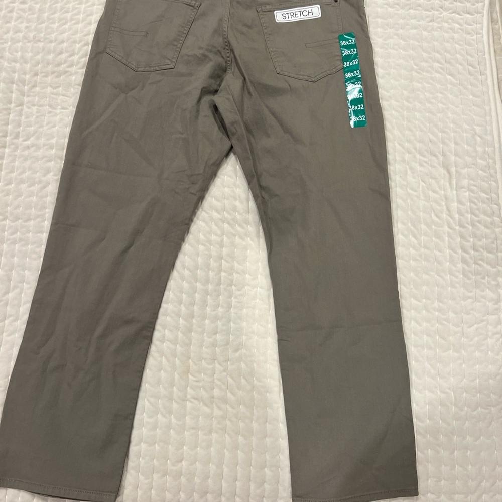 Calvin Klein straight leg beige jeans